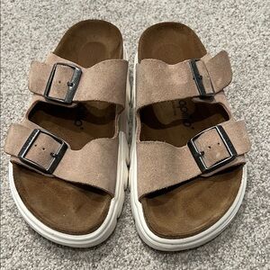 Papillio Women's Sandals - Tan Suede